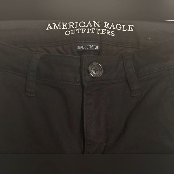 American Eagle | AEO Twill Super Stretch Skinny Jeans | Size 0 Regular - Picture 2 of 9